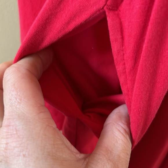 NWOT red Primary pocket dress size 14. Santa and Ho Ho Ho patches sewn on. - Picture 4 of 4